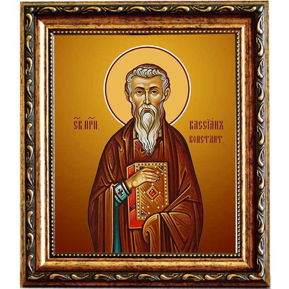 Вассиан (Василий) Константинопольский, преподобный игумен. Икона на холсте.