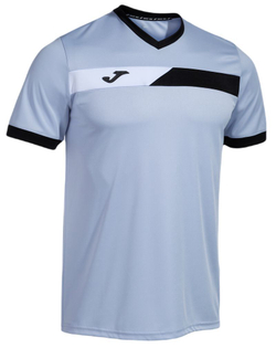Теннисная футболка Joma Court Short Sleeve T-Shirt - sky blue/navy/white