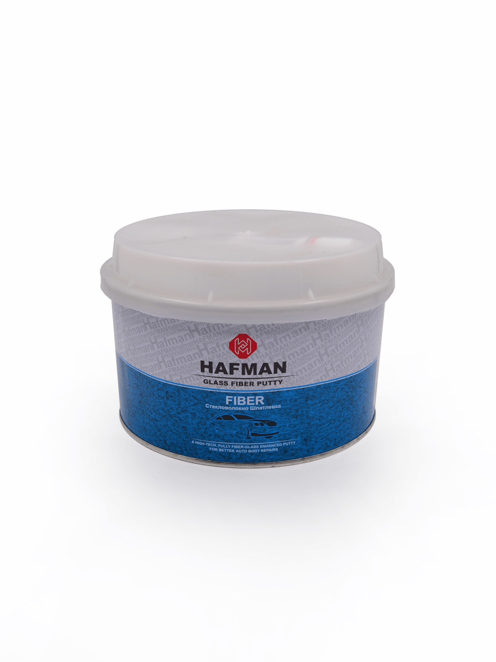 Шпатлевка HAFMAN FIBER со стекловолокном 0.5кг + отвердитель