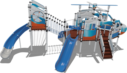 Детский городок Робинзон (паттерн Транспорт России)