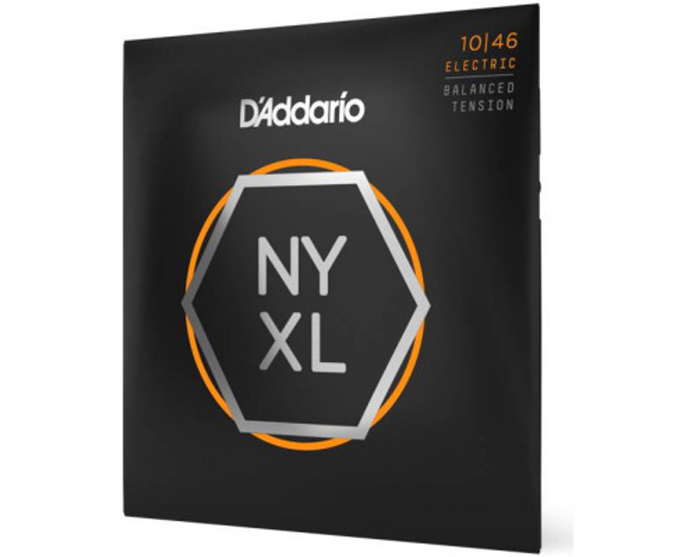 D'ADDARIO NYXL1046BT струны для электрогитары, Reg. Light, Balanced Tension, 10-46.