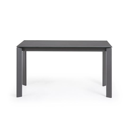 Стол Atta 140 (200) x90 антрацит керамика Испания