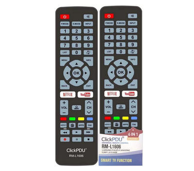 Пульт универсальный Multibrand 6в1 CLICKPDU RM-L1606