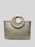Сумка соломенная крупное плетение с круглой ручкой Nadya