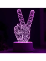 Светильник «Победа» LED RGB от сети 9.5×10×19 см RISALUX