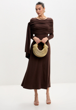 Платье с накидкой