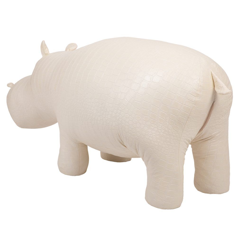 Банкетка Пуф Бегемот Белый малый