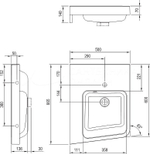 Раковина Ravak Be Happy II 50 L XJAL1100001 Белая