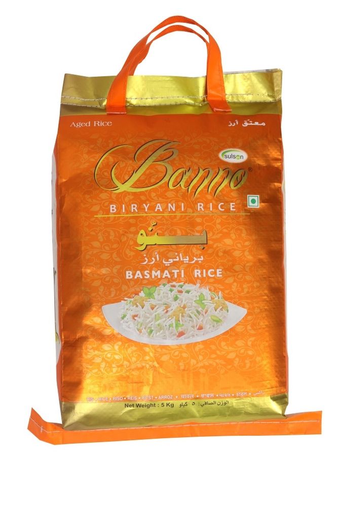 Рис Banno Басмати Biryani длиннозерный выдержанный 5 кг