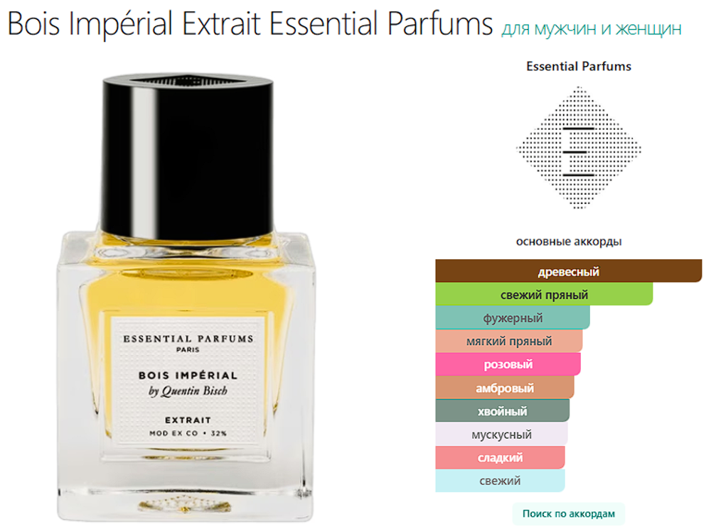 Bois Impérial Extrait Essential Parfums 30 ml (duty free парфюмерия)