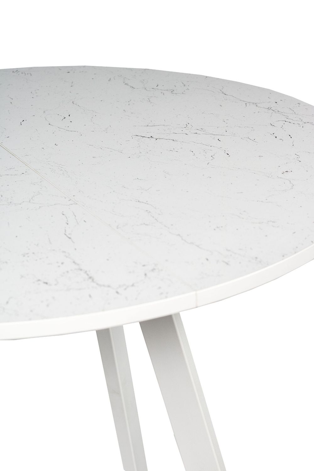 Стол обеденный Элип-2 (профиль) каркас белый