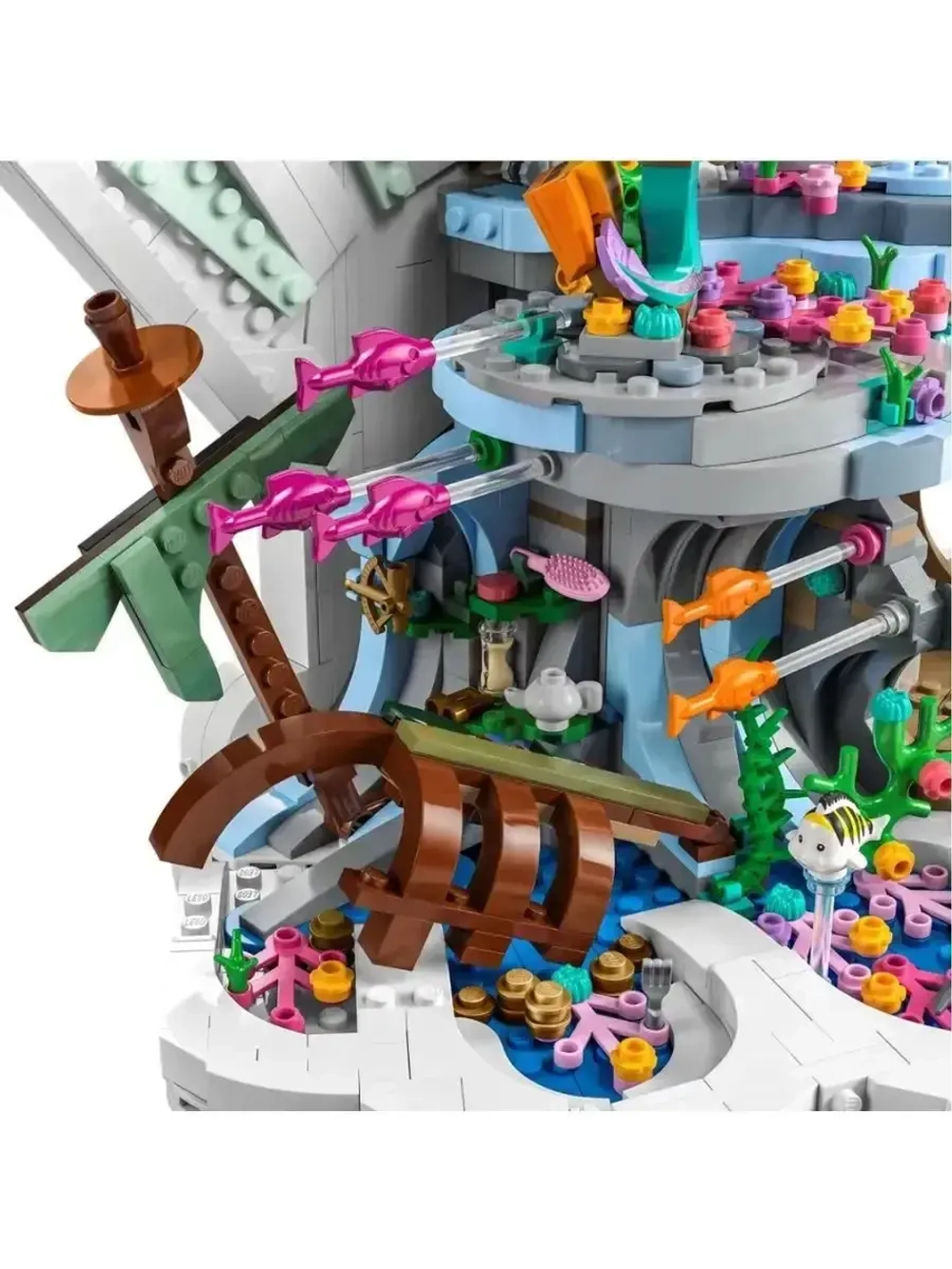 Конструктор Королевская ракушка Русалочки 1808 деталей