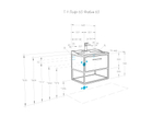 Тумба под раковину AQUATON Лофт Фабрик 65