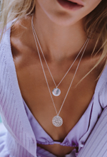 Колье «Двусторонняя маленькая монетка»