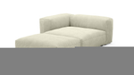 Оттоманка Фиджи Cilium Bone 137*221*62 см, Белый Вельвет Нераскладной Фиеста