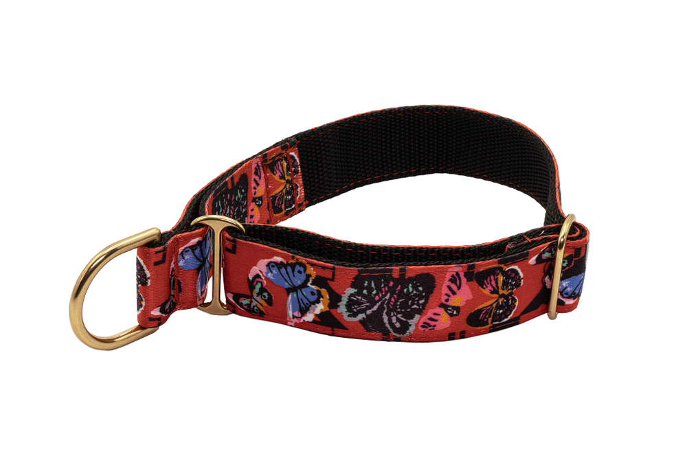 Широкий ошейник полуудавка для собак Баттерфляй Lapalandia 40 мм