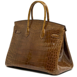Сумка Hermes из кожи крокодила 35 см