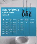 Набор отверток: слесарных (8 шт), для точных работ (10 шт)