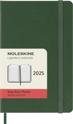 Ежедневник на 2025 год Moleskine Classic (DHK1512DC2) 9х14см твердая обложка зеленый