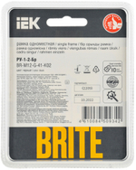 BRITE Рамка 1-местная РУ-1-2-Бр стекло черный RE IEK