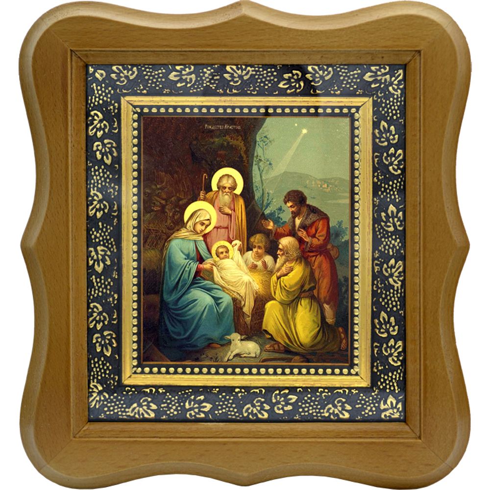 Рождество Христово. Икона на холсте.