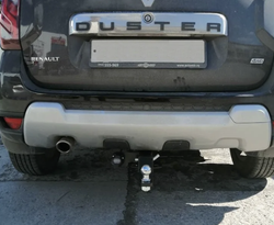 Фаркоп с унив. электрикой Смарт на Renault Duster 2010-2021, Nissan Terrano 2014-2022, Renault Kaptur 2016-2022 FA 0170-E, Бизон