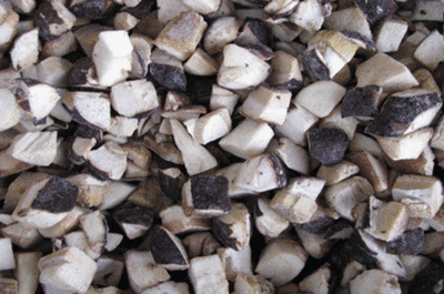 Белый гриб замороженный кубик (вес)