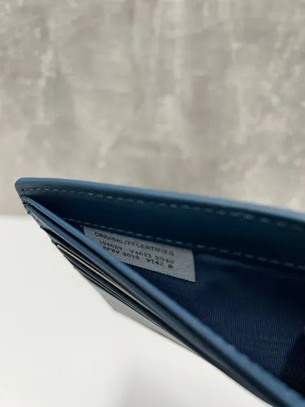 Бумажник Bottega Veneta Intrecciato синий
