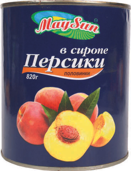 КОНСЕРВЫ Персики половинки 850 мл. ж/б XIANPAN, 1 шт