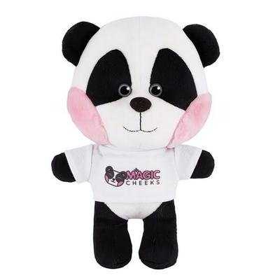 Панда с розовыми щёчками в футболке 25см. (Maxitoys)