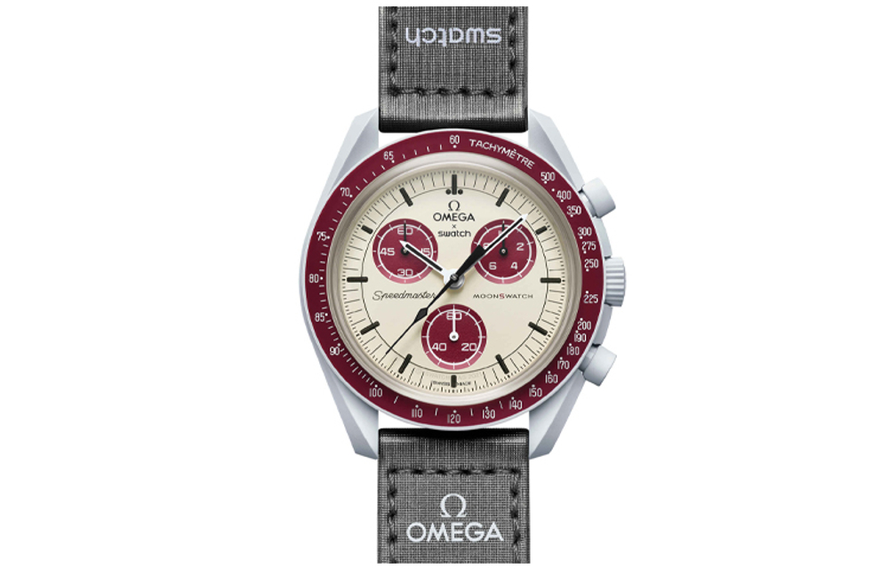 SWATCH Men 42mm Beige Watch SO33M101