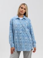 Рубашка Вселенная Виотекс ГОЛУБОЙ (Акция)