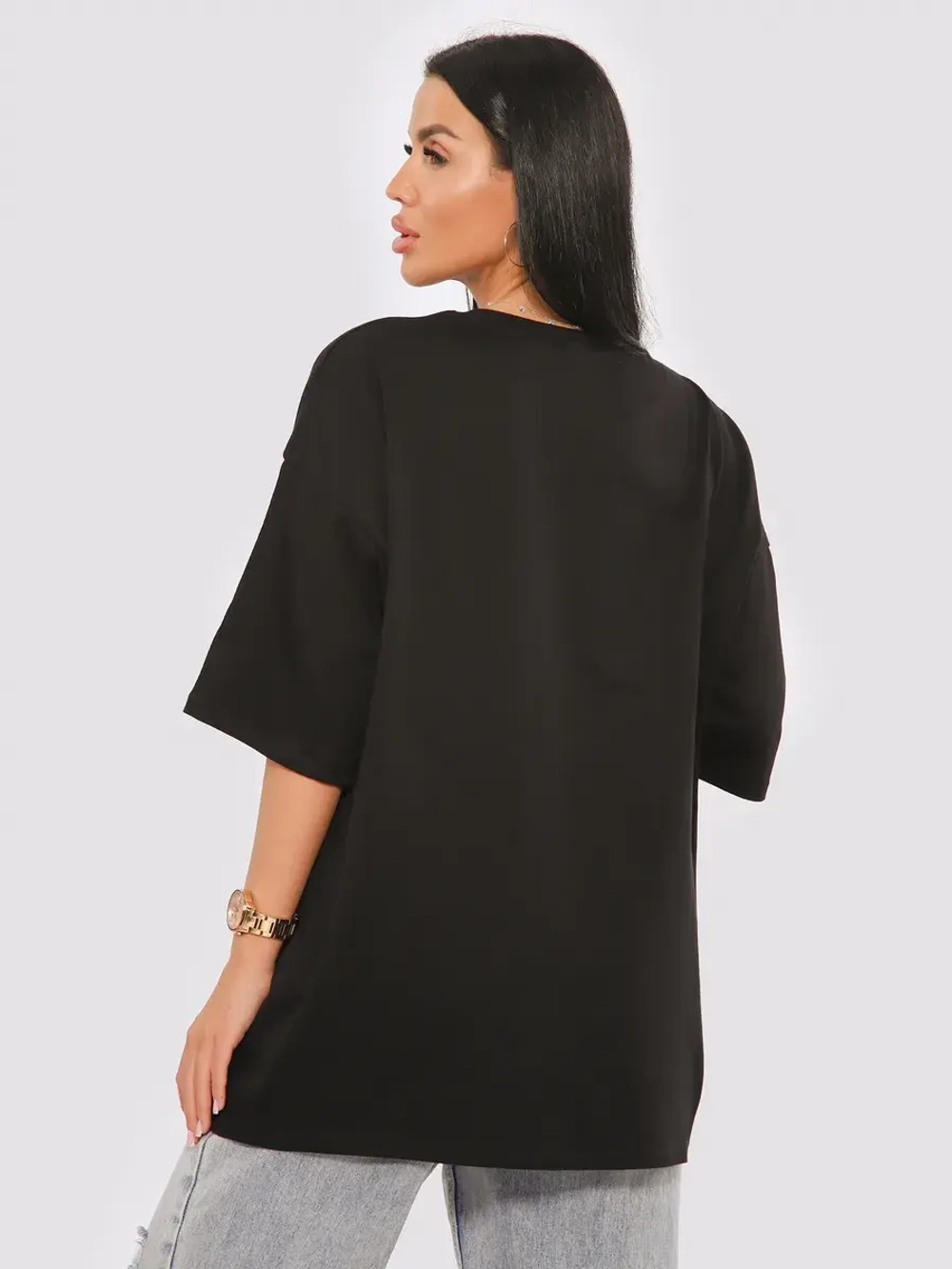 Футболка женская оверсайз принт