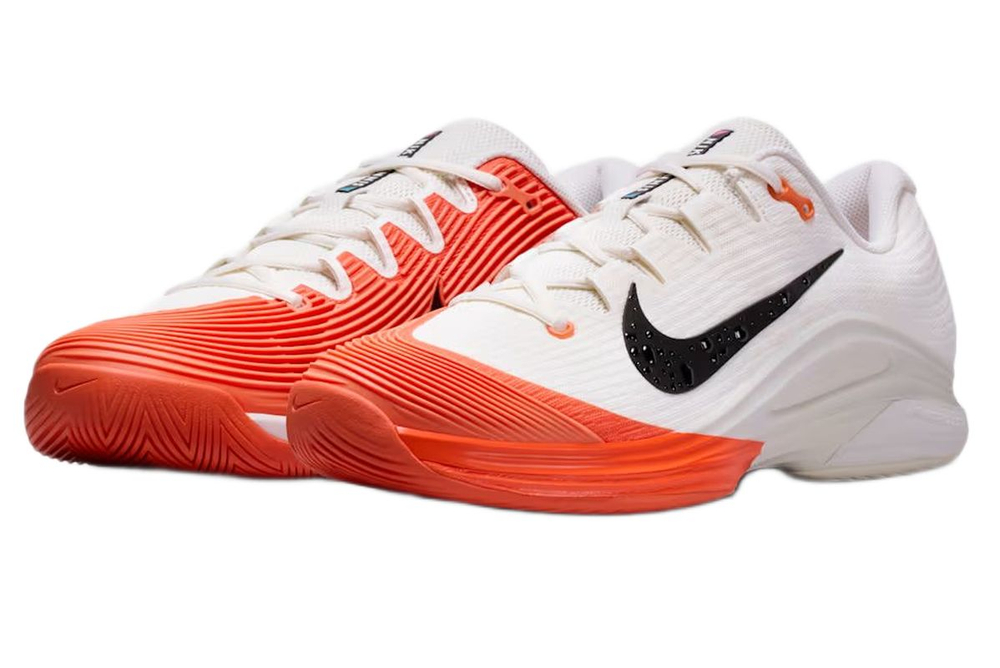 Мужские кроссовки теннисные Nike Zoom Vapor 12 HC Premium - sail/turf orange/black