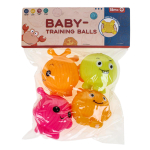 Набор игрушек для купания 4шт, пакет W8643