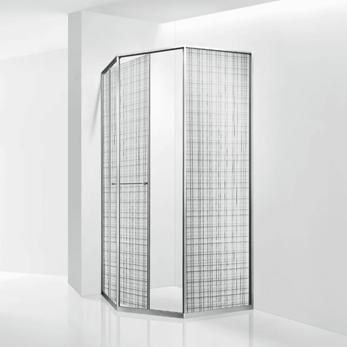 Душевой уголок RGW SV-82 "L" (Черная вуаль, 900x900)