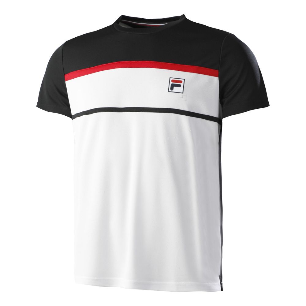 Мужское теннисное поло Fila Steve T-Shirt Men - White, Black