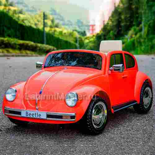 Детский электромобиль "Volkswagen Beetle" JE1818 12V, красный