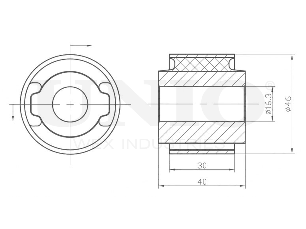 Сайлентблок задней цапфы UNIO RMP-20319
