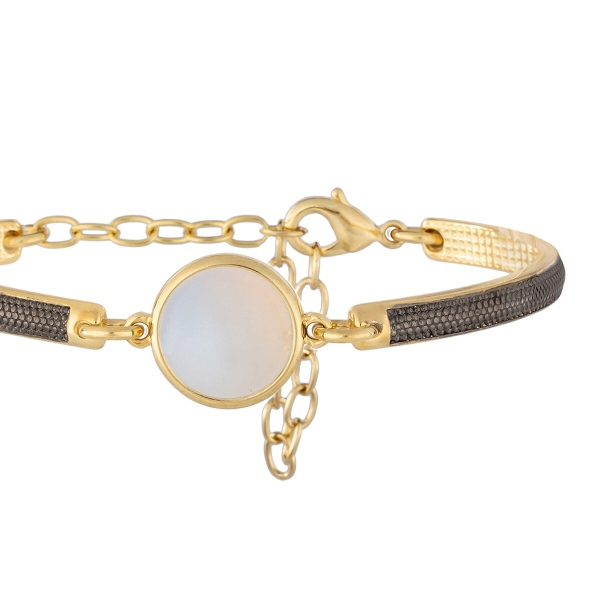 Браслет классический Possebon Pearl Opaline C1363.25 BW/G
