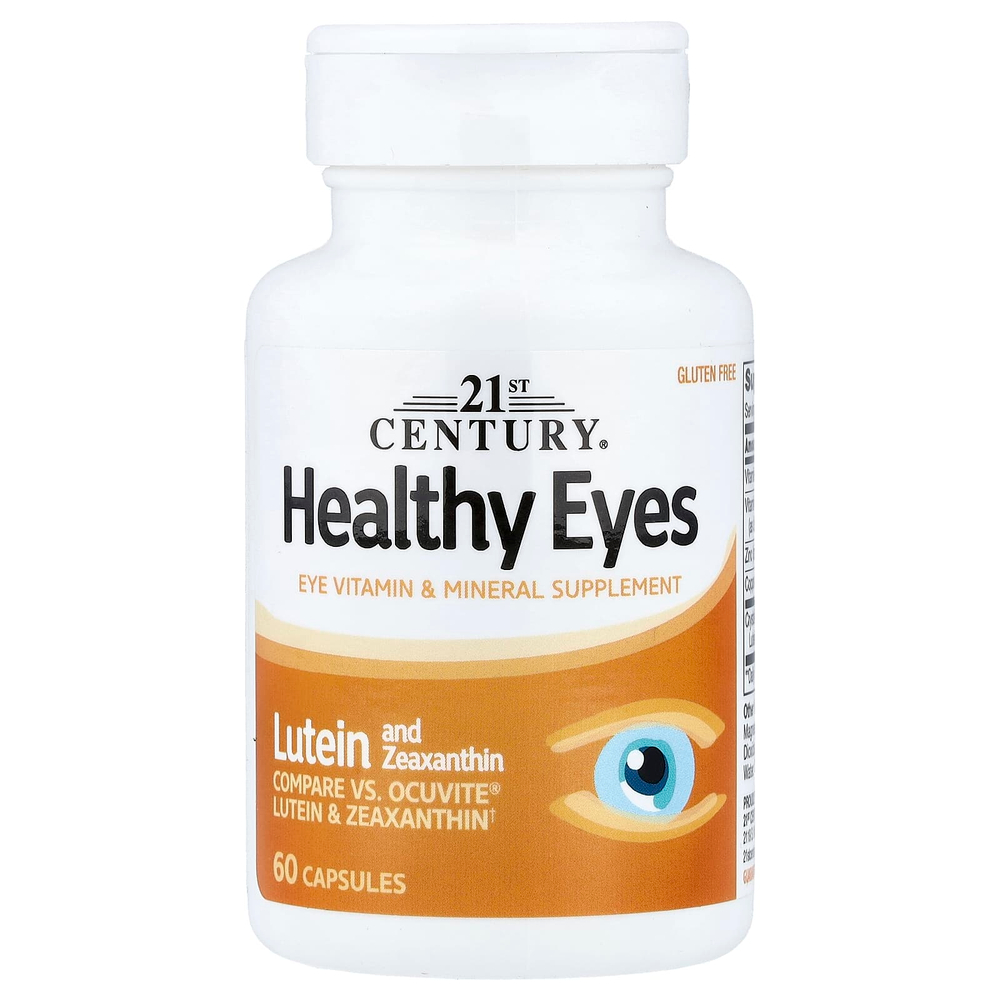 21st Century, Healthy Eyes, лютеин и зеаксантин, 60 капсул