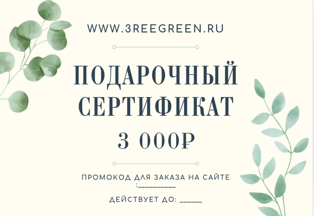 Подарочный сертификат на 3000 рублей