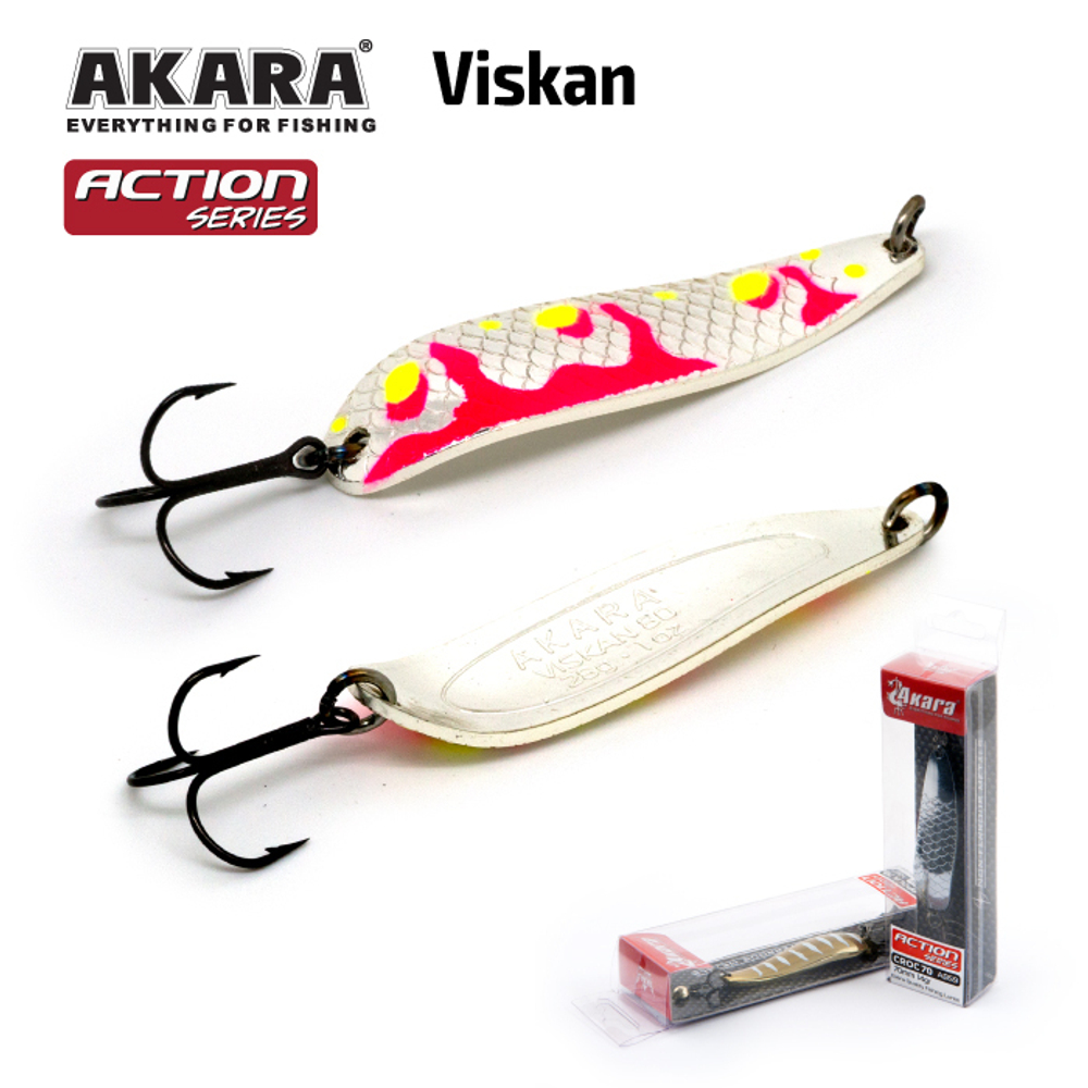 Блесна колебалка Akara Action Series Viskan 80 28 гр. 1 oz. AB87