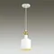 4087/1 PENDANT ODL19 417 белый/золотой Подвес Е27 1*40W 220V BOLLI