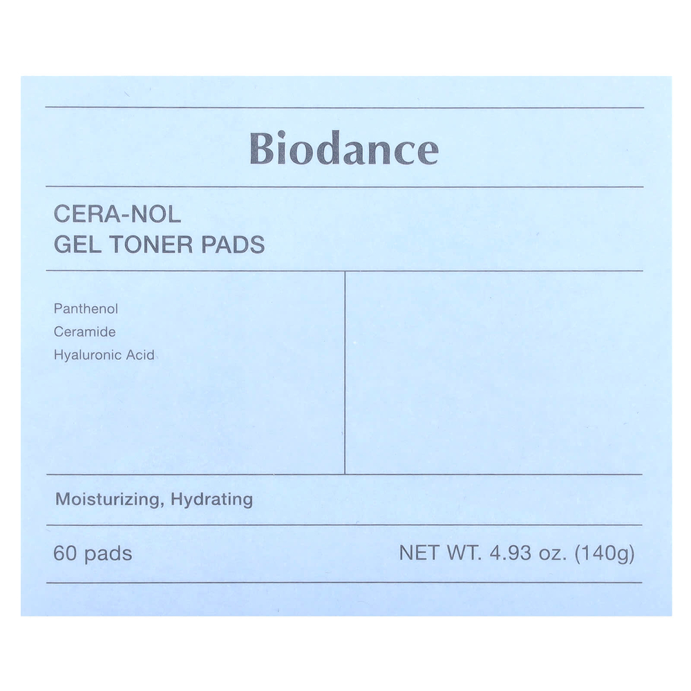 Biodance, Гелевые диски с тонером Cera-Nol, 60 шт.