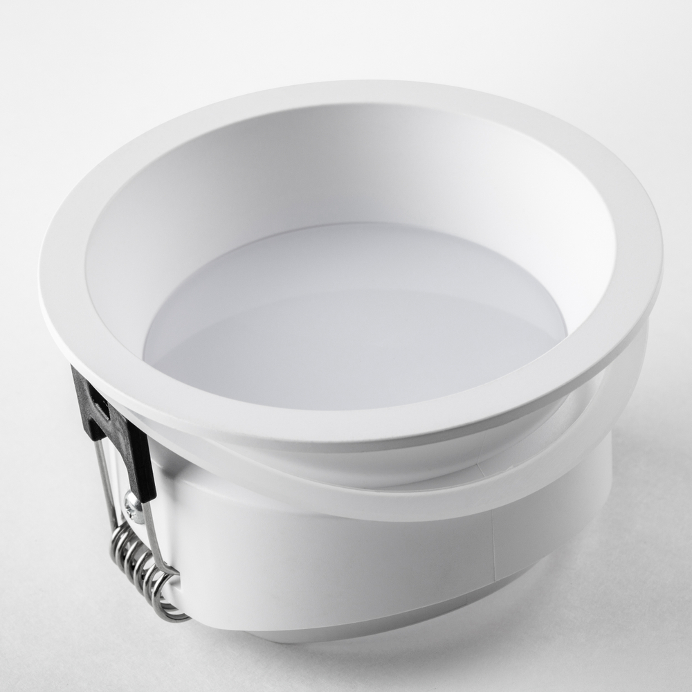 012906 Рамка (светильник) PVC д/LED-модулей 941хх и LED-ламп D50мм PIANO ROUND БЕЛЫЙ IP65