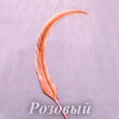 Перо петуха 25-30 см, Розовый