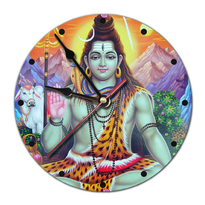 Часы настенные Шива пластик, 20 см 020365