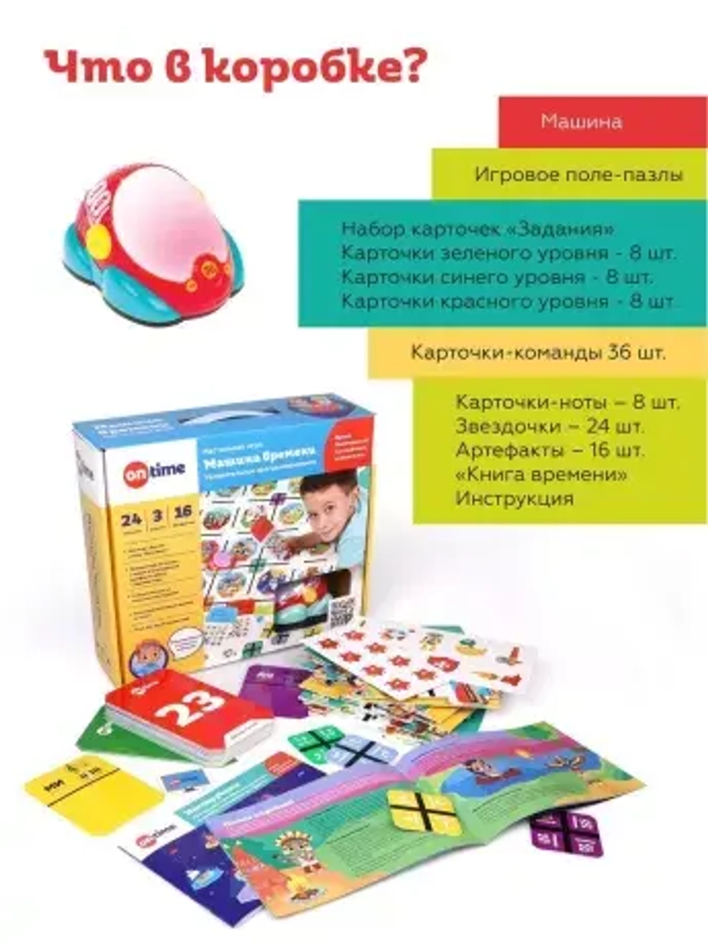 Настольная игра Машина времени. первые навыки программирования