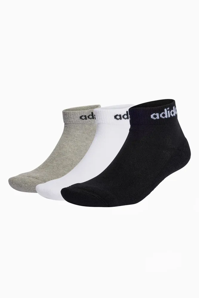 Носки adidas Linear Ankle Cushioned 3-Pack - многоцветный